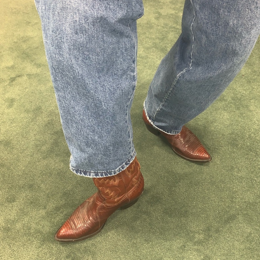 Panhandle Slim MEN leather Cowboy Western boots - Picture 4 of 4